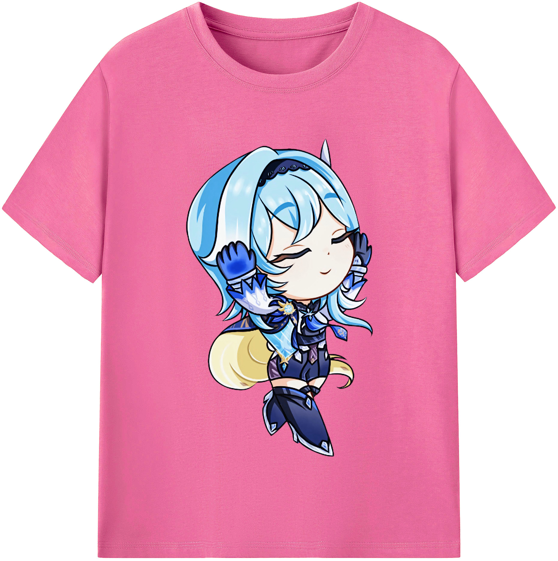 げんし神 优菈 ゆうら genshin Yūra レディースカジュアルプリントTシャツ（綿100％）